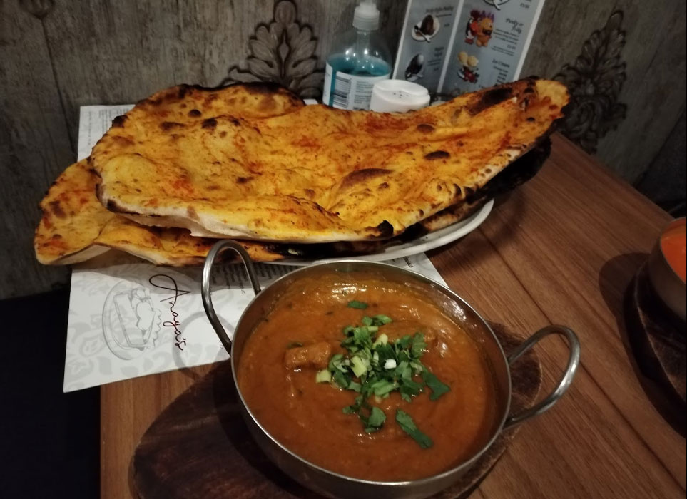 Anayas indian restaurant burger
